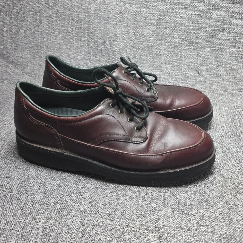 Footonic II Eva-Tech Men's Brown Oxford Leather Shoes 10.5 EE
